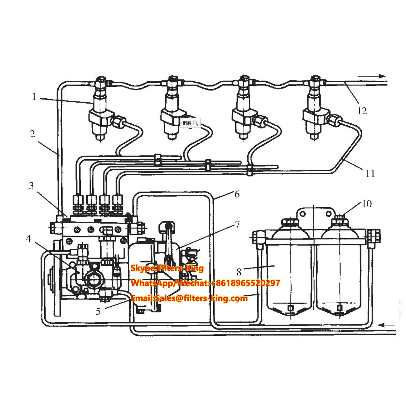 fuel supply system of diesel engine