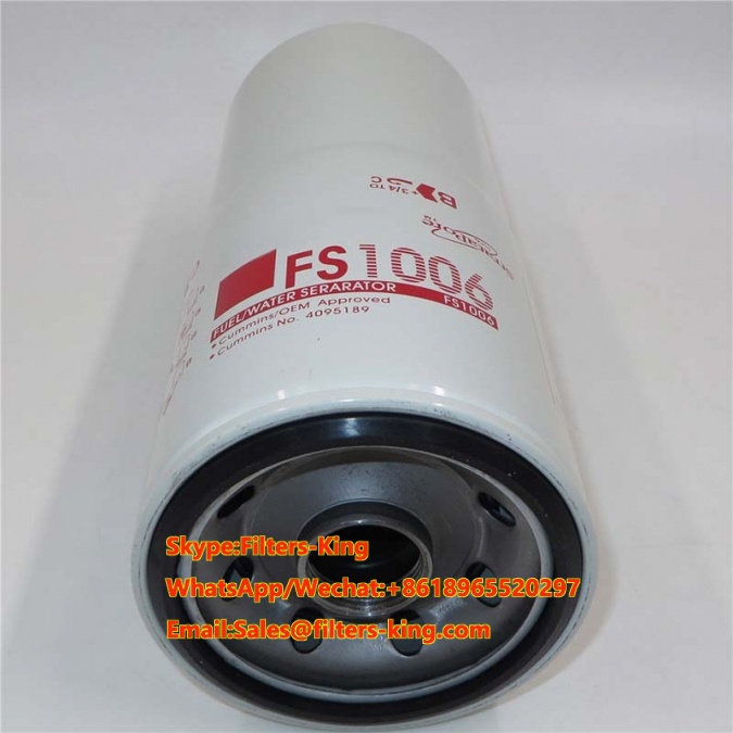 Replace Fleetguard Fuel Water Separator Spin-on FS1006,filter Suppliers ...