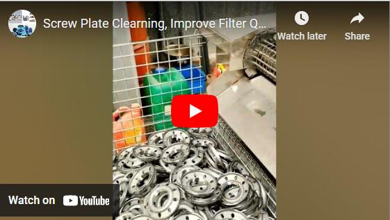 Screw Plate Clearning Improve Filter Quality