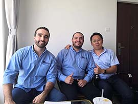 Mexican customers visit our company