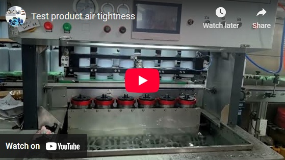 Test product air tightness