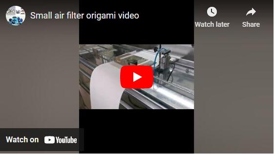  Small air filter origami video